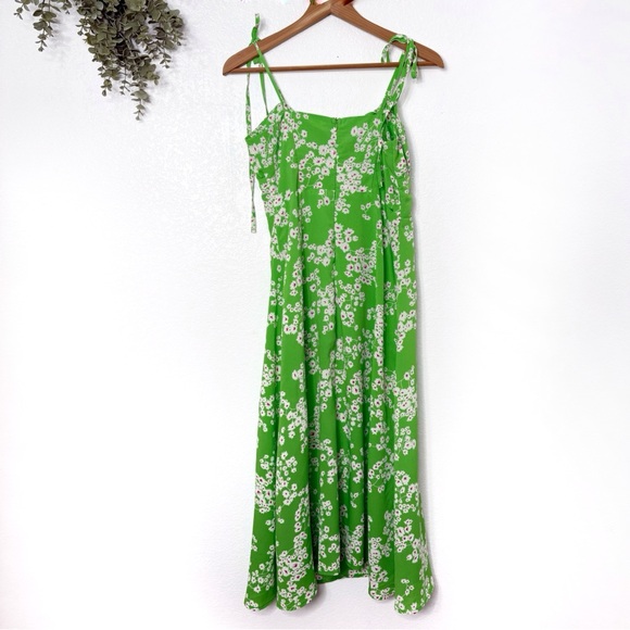 NWT URBAN OUTFITTERS • Love & Harmony green pink floral midi slip dress - Picture 4 of 5